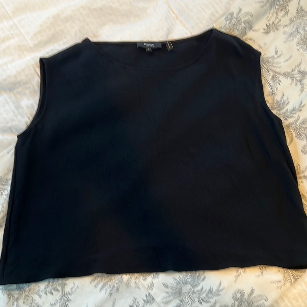 Scoop neck black top
